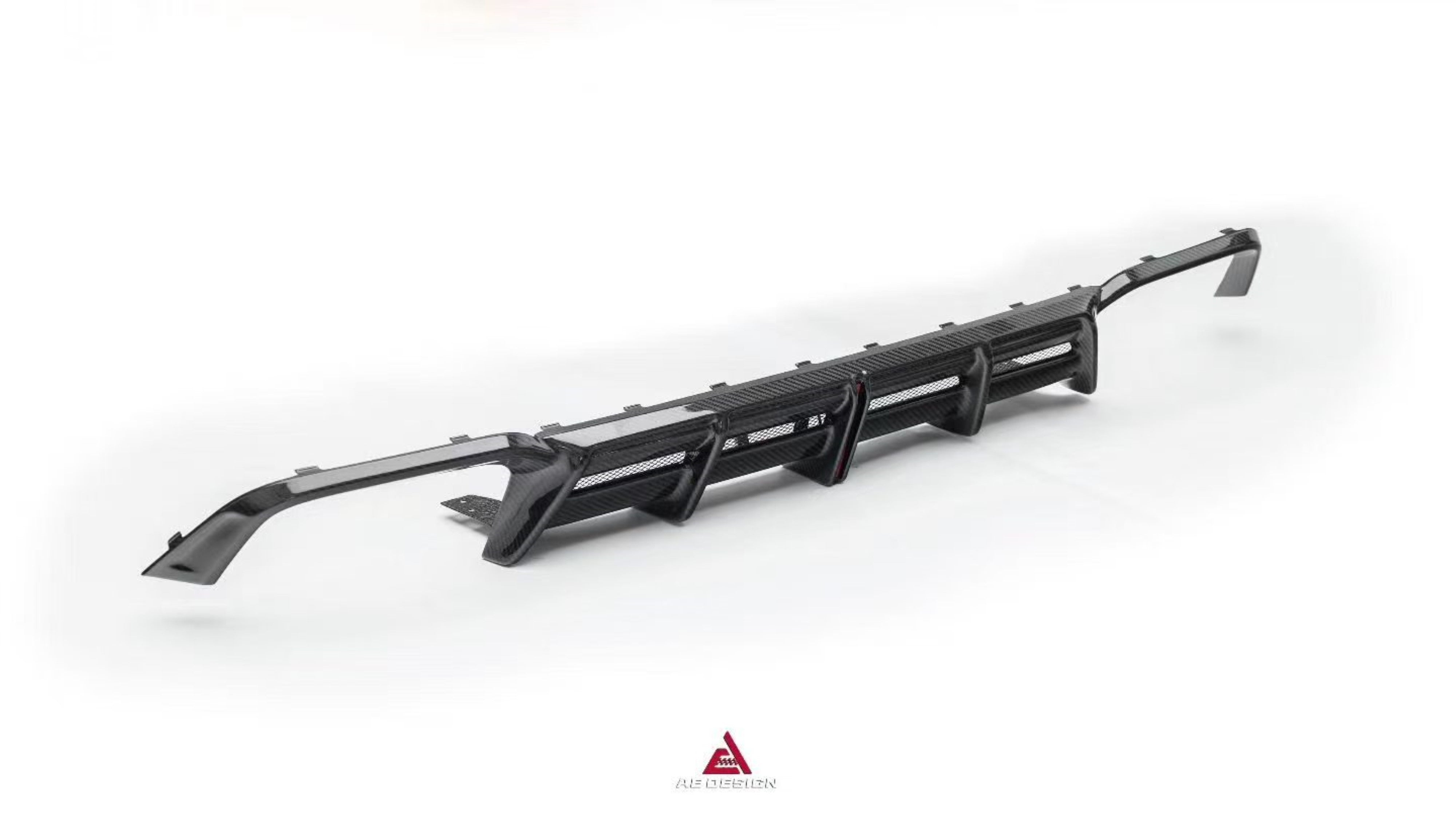 BMW X4M X4MC F98 (Fits Both Pre-LCI & LCI) 2019 2020 2021 2022 2023 2024 2025 with Aftermarket Parts - ART V2 Rear Diffuser Dry Pre-preg Carbon from ArmorExtend