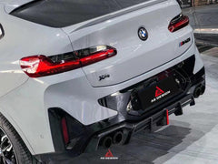 BMW X4 xDrive 30i (with M-Package Bumper) & M40i G02 LCI 2022 2023 2024 with Aftermarket Parts - AE Style Diffuser & Canards Carbon Fiber from ArmorExtend