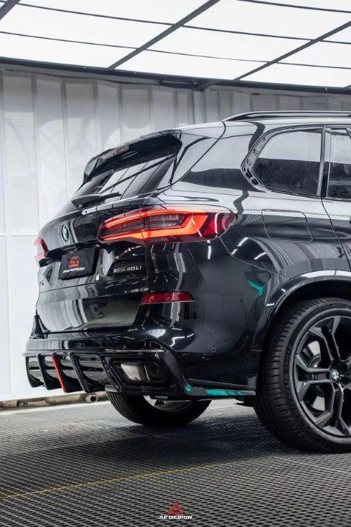 BMW X5 G05 M50i X/S Drive 40i (with M-Package) (Fits Both Pre-LCI & LCI) 2019 2020 2021 2022 2023 2024 with Aftermarket Parts -?AE Style?Rear Diffuser & Canards PP from?ArmorExtend
