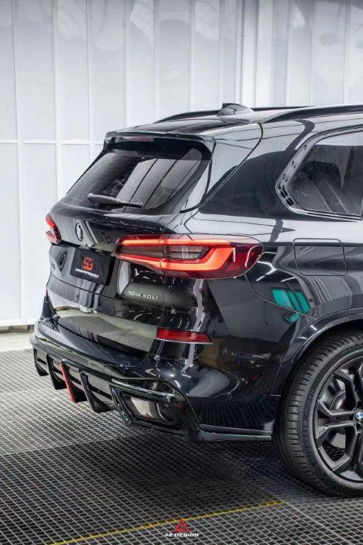 BMW X5 G05 M50i X/S Drive 40i (with M-Package) (Fits Both Pre-LCI & LCI) 2019 2020 2021 2022 2023 2024 with Aftermarket Parts -?AE Style?Rear Diffuser & Canards PP from?ArmorExtend