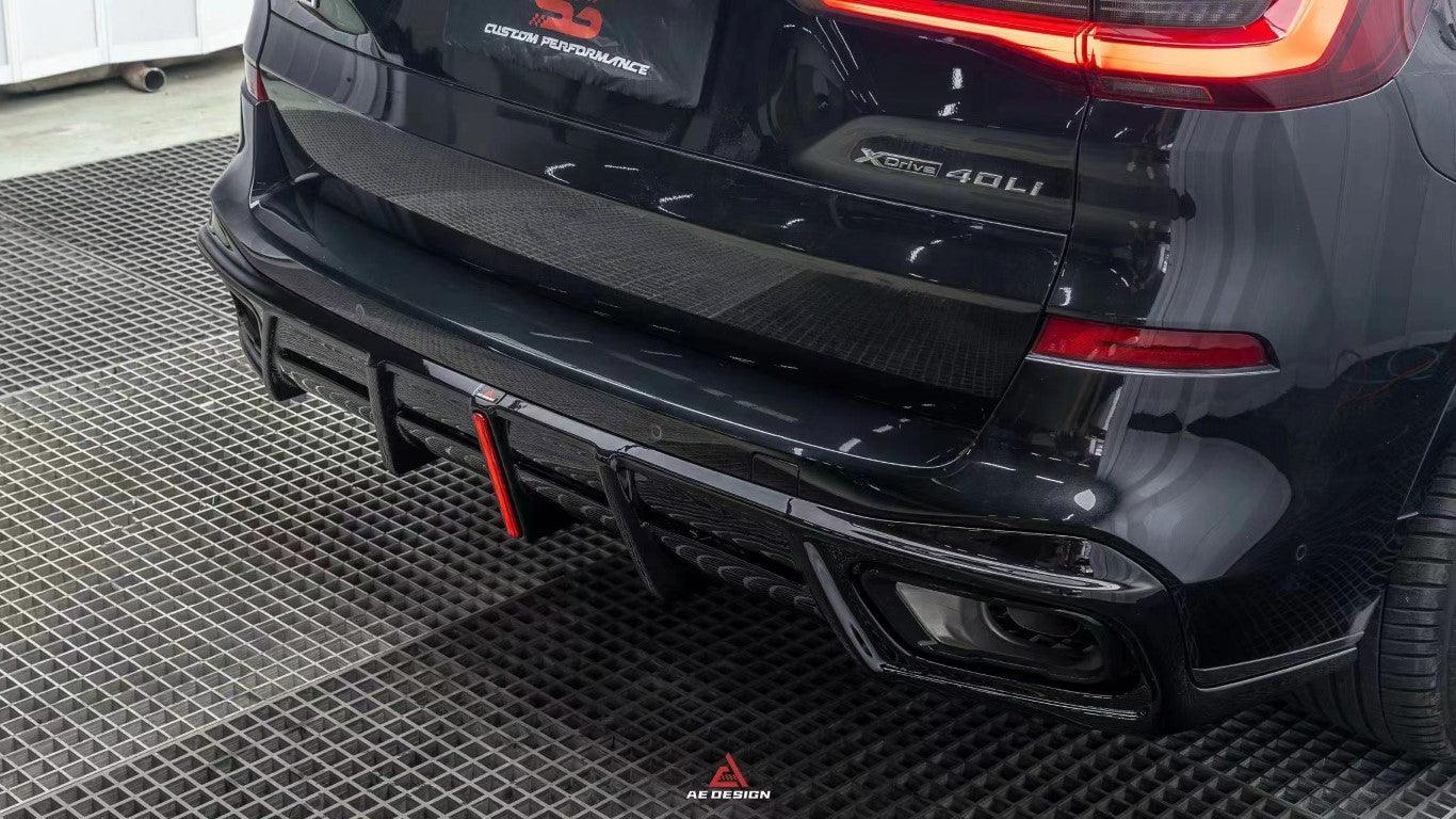 BMW X5 G05 M50i X/S Drive 40i (with M-Package) (Fits Both Pre-LCI & LCI) 2019 2020 2021 2022 2023 2024 with Aftermarket Parts -?AE Style?Rear Diffuser & Canards PP from?ArmorExtend