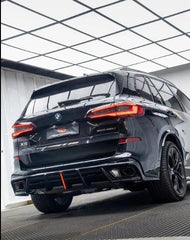 BMW X5 G05 M50i X/S Drive 40i (with M-Package) (Fits Both Pre-LCI & LCI) 2019 2020 2021 2022 2023 2024 with Aftermarket Parts -?AE Style?Rear Diffuser & Canards PP from?ArmorExtend