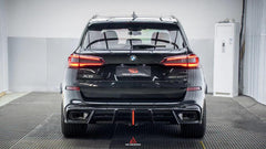 BMW X5 G05 M50i X/S Drive 40i (with M-Package) (Fits Both Pre-LCI & LCI) 2019 2020 2021 2022 2023 2024 with Aftermarket Parts - AE Style Rear Diffuser & Canards PP from ArmorExtend
