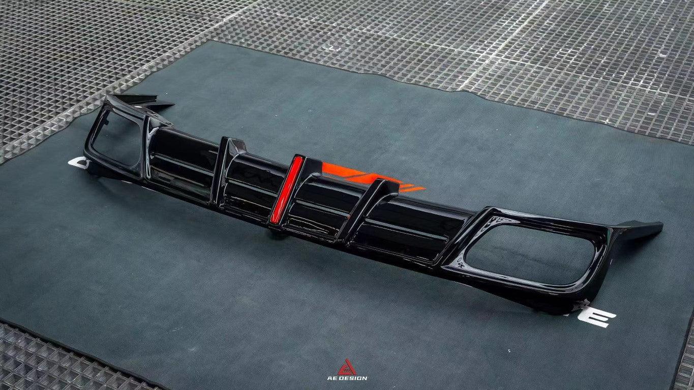 BMW X5 G05 M50i X/S Drive 40i (with M-Package) (Fits Both Pre-LCI & LCI) 2019 2020 2021 2022 2023 2024 with Aftermarket Parts -?AE Style?Rear Diffuser & Canards PP from?ArmorExtend