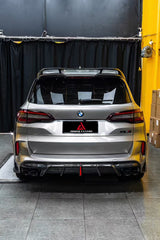 BMW X5M X5MC F95 (Fits Both Pre-LCI & LCI) 2020 2021 2022 2023 2024 with Aftermarket Parts - AE Style Rear Roof Spoiler Carbon Fiber from ArmorExtend