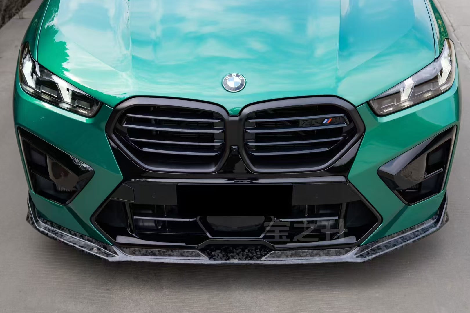 BMW X5M X5MC F95 & X6M X6MC F96 2024-ON (LCI) With Aftermarket Parts - AE Style Front Lip Carbon Fiber?from ArmorExtend