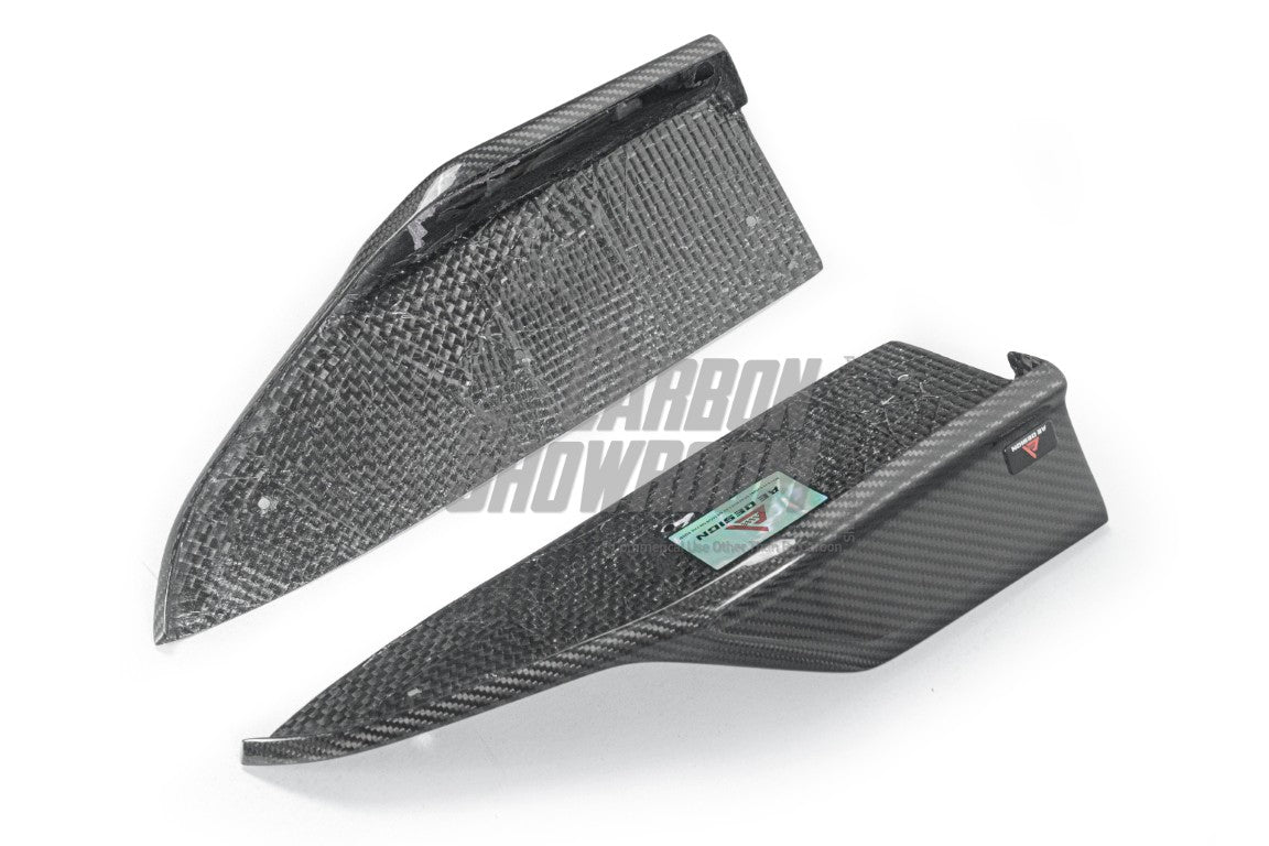BMW X5M X5MC F95 & X6M X6MC F96 (Fits Both Pre-LCI & LCI) 2020 2021 2022 2023 2024 With Aftermarket Parts - AE V2 Style Rear Diffuser & Canards Carbon Fiber from ArmorExtend