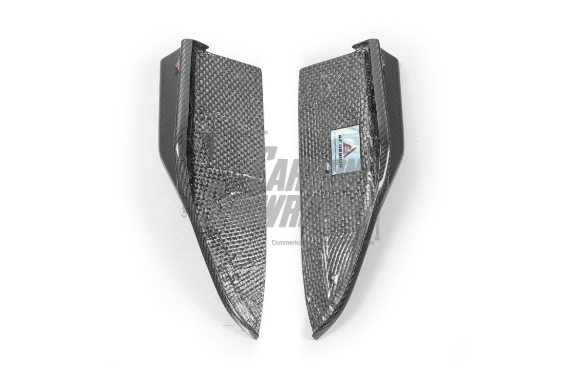 BMW X5M X5MC F95 & X6M X6MC F96 (Fits Both Pre-LCI & LCI) 2020 2021 2022 2023 2024 With Aftermarket Parts - AE V2 Style Rear Diffuser & Canards Carbon Fiber from ArmorExtend