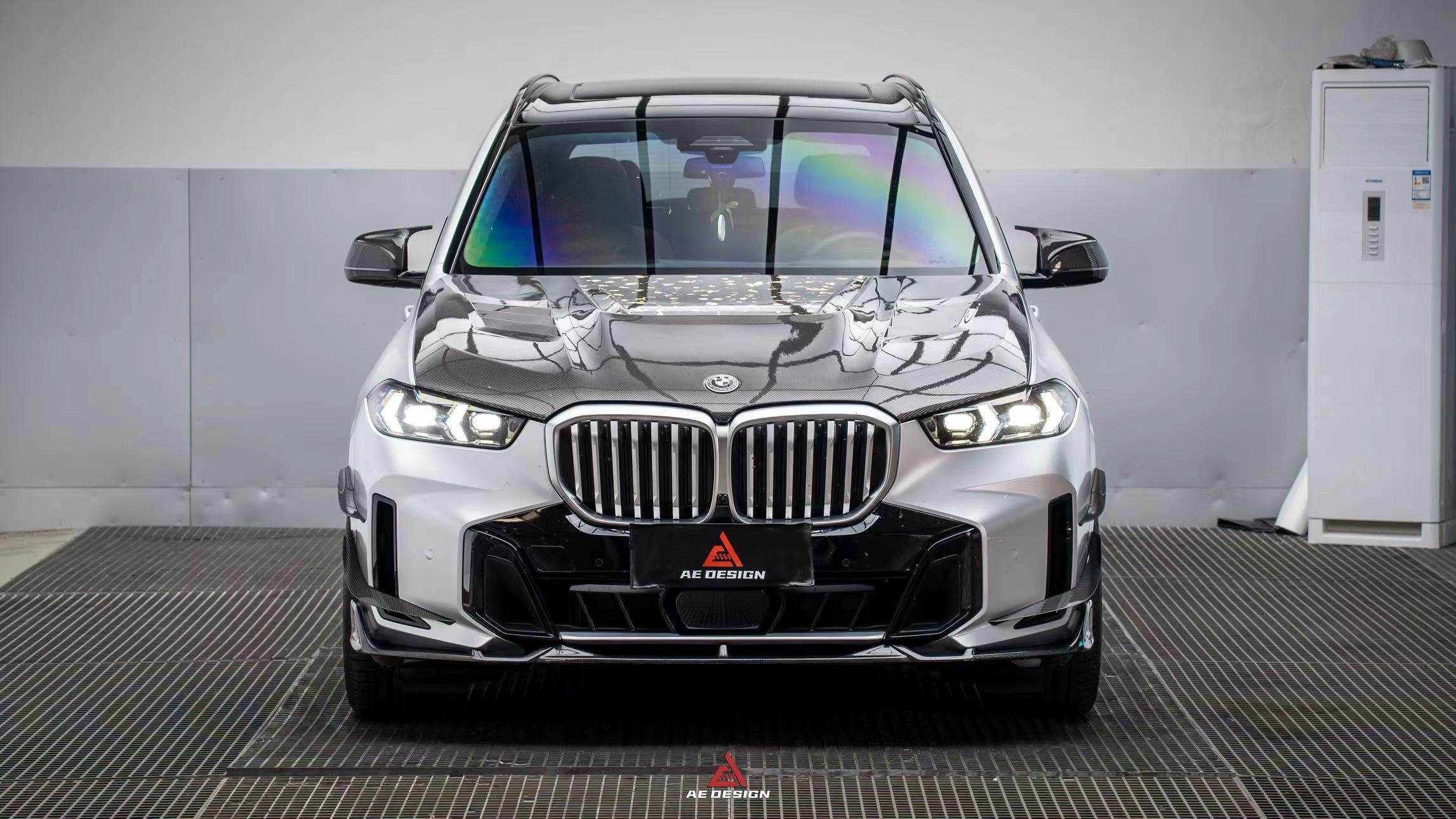 BMW X5 s/x Drive 40i & xDrive 50e (With M-Package, does not fit base model) & M60i G05 LCI 2023-ON with Aftermarket Parts - AE Style Carbon Fiber Front Lip?from ArmorExtend