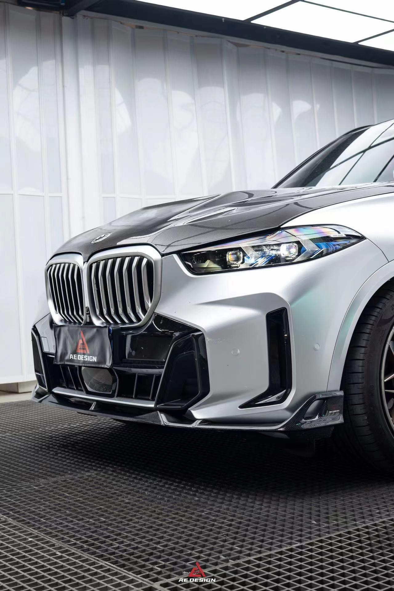 BMW X5 s/x Drive 40i & xDrive 50e (With M-Package, does not fit base model) & M60i G05 LCI 2023-ON with Aftermarket Parts - AE Style Carbon Fiber Front Lip?from ArmorExtend