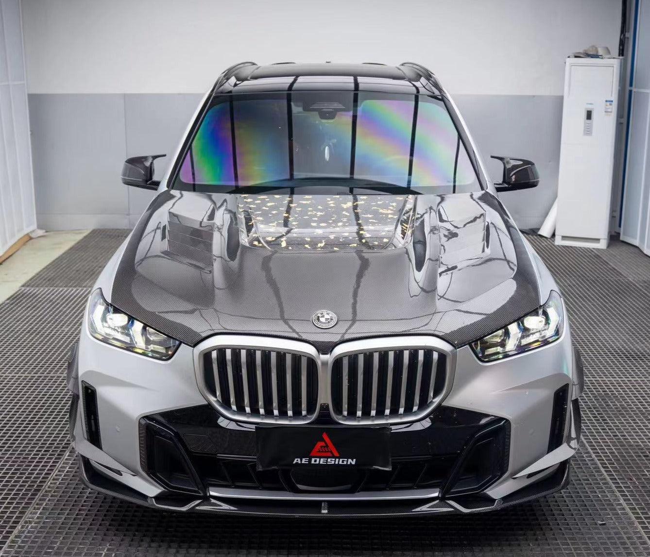 BMW X5 s/x Drive 40i & xDrive 50e (With M-Package, does not fit base model) & M60i G05 LCI 2024-ON with Aftermarket Parts - AE Style Front Lip Carbon Fiber from ArmorExtend
