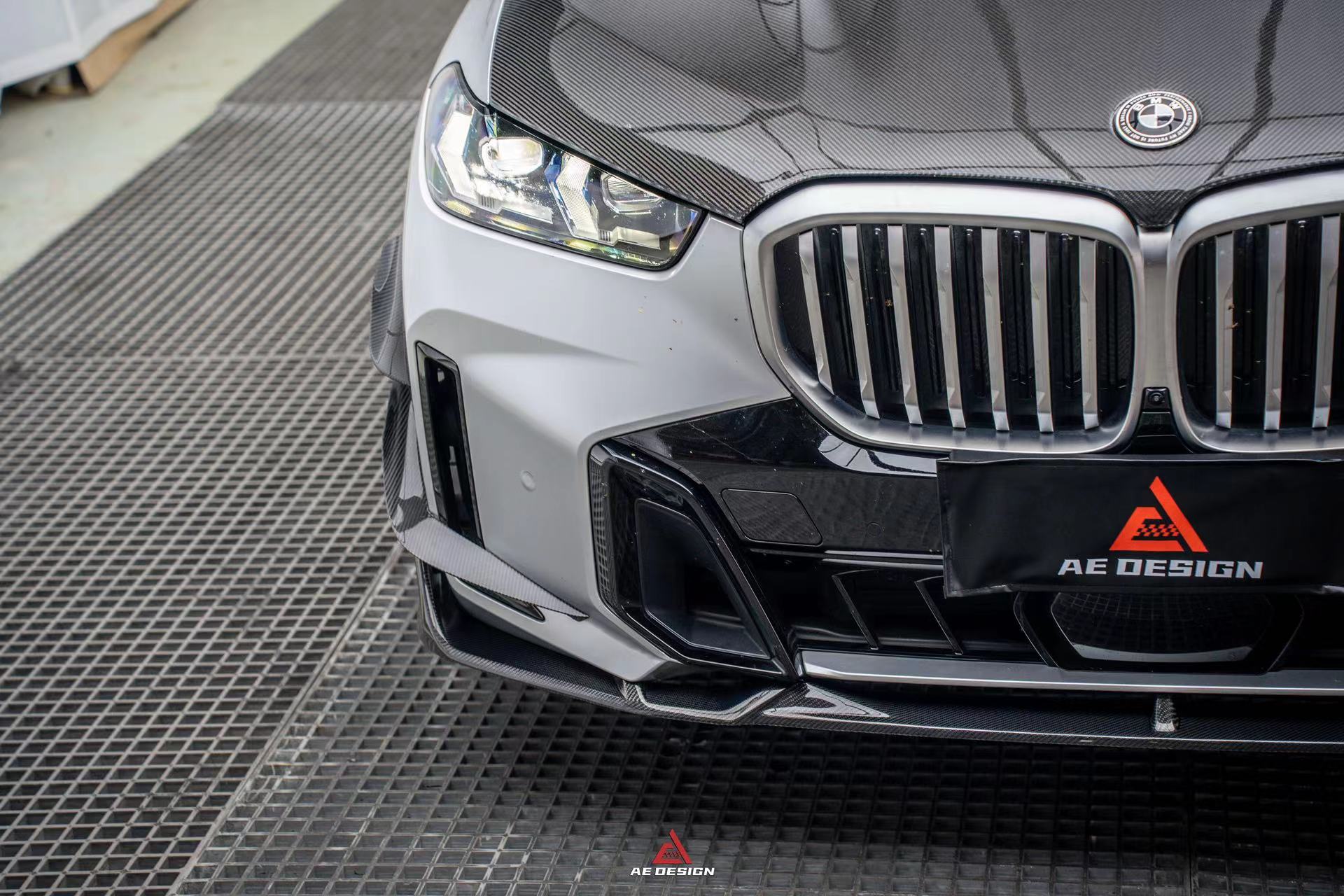 BMW X5 s/x Drive 40i & xDrive 50e (With M-Package, does not fit base model) & M60i G05 LCI 2023-ON with Aftermarket Parts - AE Style Carbon Fiber Front Lip from ArmorExtend