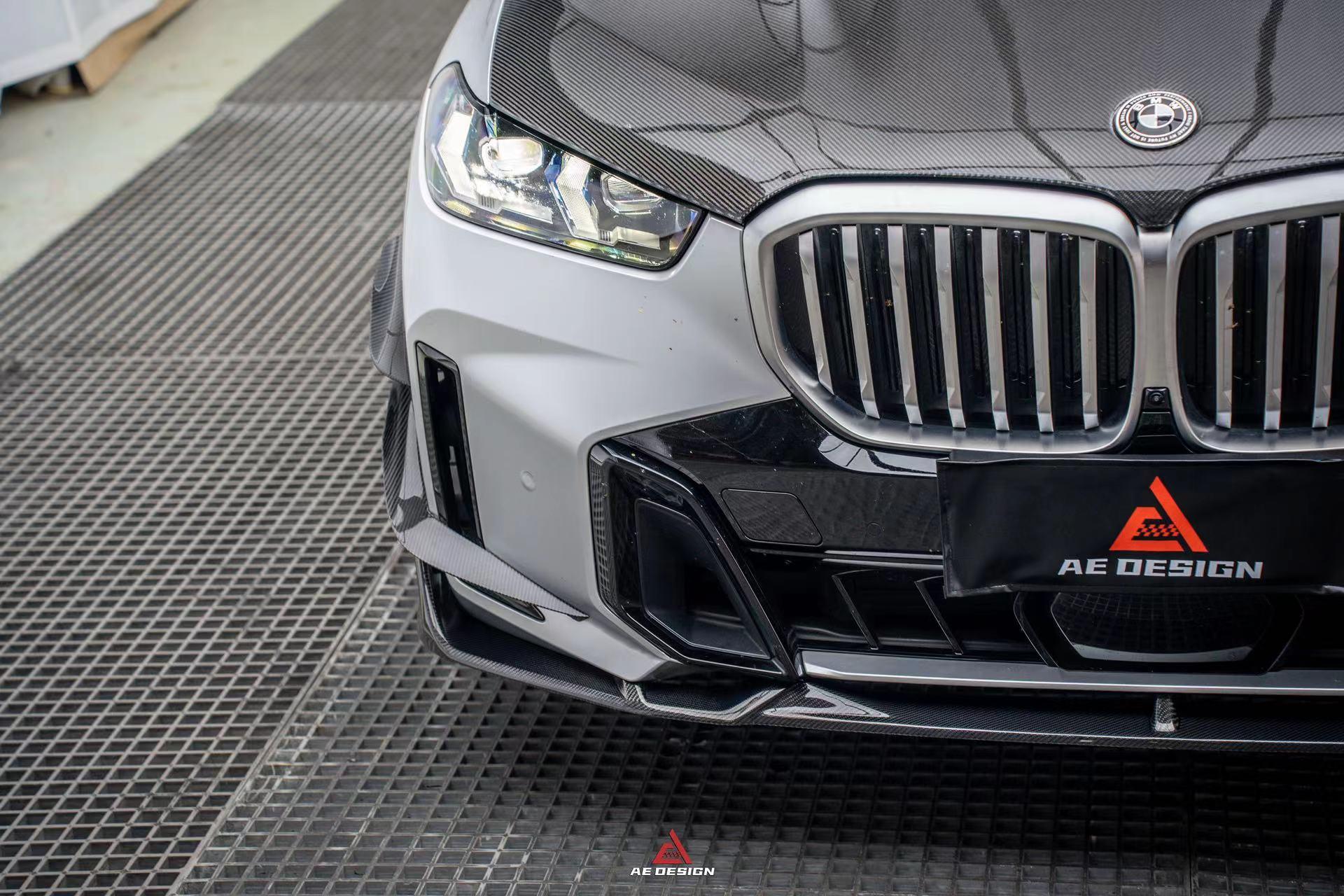 BMW X5 s/x Drive 40i & xDrive 50e (With M-Package, does not fit base model) & M60i G05 LCI 2023-ON with Aftermarket Parts - AE Style Carbon Fiber Front Lip?from ArmorExtend
