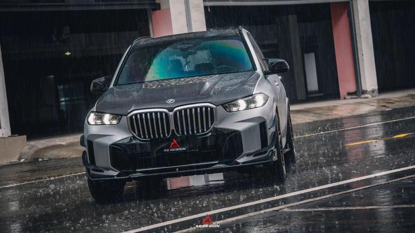 BMW X5 s/x Drive 40i & xDrive 50e (With M-Package, does not fit base model) & M60i G05 LCI 2024-ON with Aftermarket Parts - AE Style Front Lip Carbon Fiber from ArmorExtend