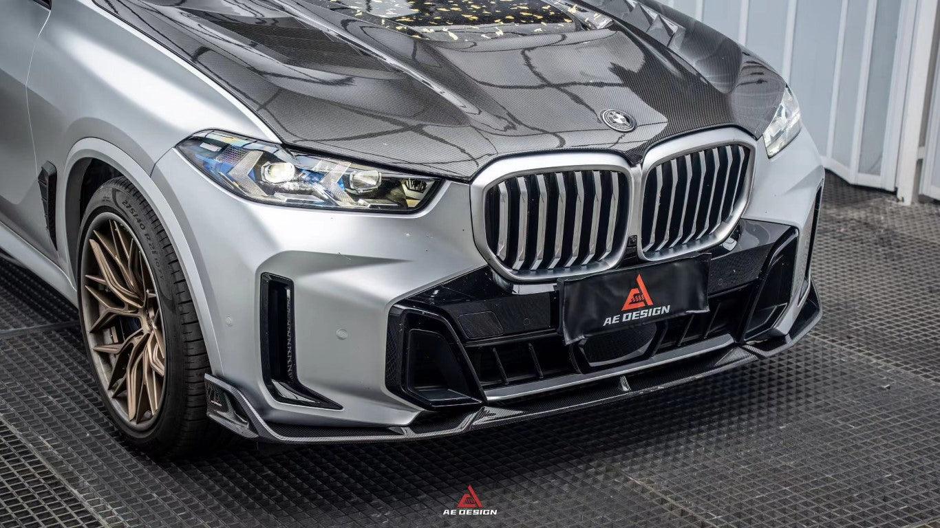 BMW X5 s/x Drive 40i & xDrive 50e (With M-Package, does not fit base model) & M60i G05 LCI 2023-ON with Aftermarket Parts - AE Style Carbon Fiber Front Lip?from ArmorExtend