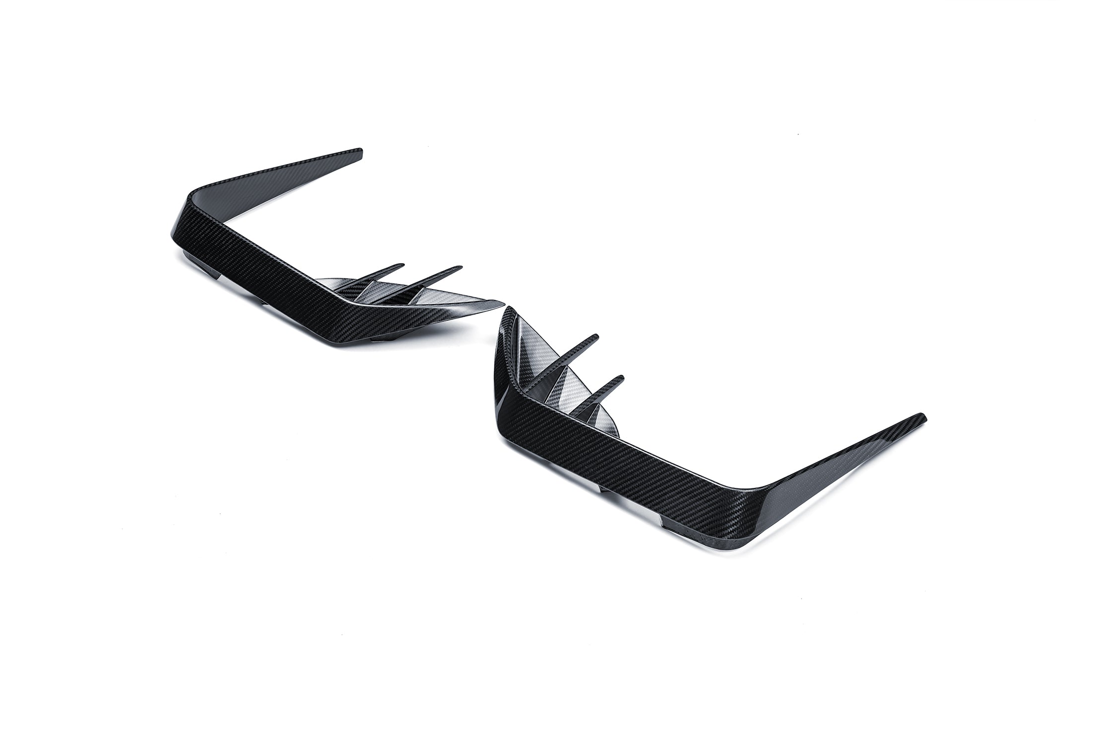 BMW XM G09 2023-ON with Aftermarket Parts - Front Canards Dry Pre-preg Carbon Fiber from Ventus Veloce