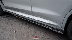 BMW X3M X3MC F97 (Fits Both Pre-LCI & LCI) 2019-2024 & X4M X4MC F98 (Fits Both Pre-LCI & LCI) 2019-2025 with Aftermarket Parts - ART V3 Side Skirts Dry Pre-preg Carbon Fiber from ArmorExtend
