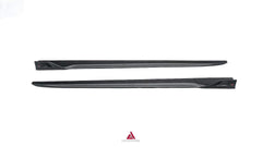 BMW X3M X3MC F97 (Fits Both Pre-LCI & LCI) 2019-2024 & X4M X4MC F98 (Fits Both Pre-LCI & LCI) 2019-2025 with Aftermarket Parts - ART V3 Side Skirts Dry Pre-preg Carbon Fiber from ArmorExtend