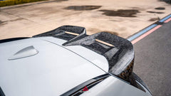 BMW X3M X3MC F97 (Fits Both Pre-LCI & LCI) 2019 2020 2021 2022 2023 2024 with Aftermarket Parts - AE Style Rear Roof Spoiler Carbon Fiber from ArmorExtend