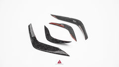 BMW X3M X3MC F97 LCI 2022 2023 2024 & X4M X4MC F98 LCI 2022 2023 2024 2025 with Aftermarket Parts - ART V2 Front Canards Carbon Fiber from ArmorExtend