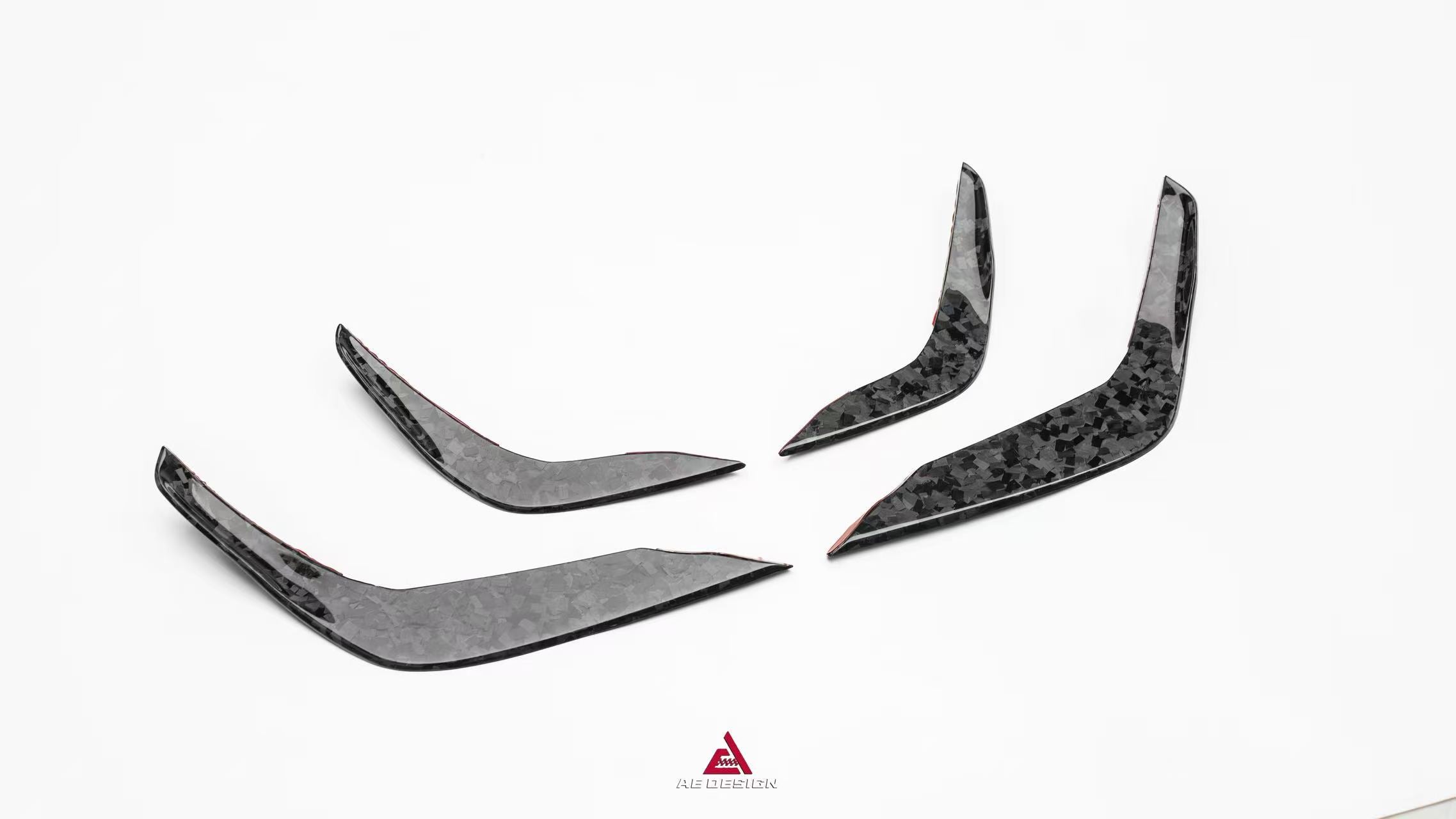 BMW X3M X3MC F97 LCI 2022 2023 2024 & X4M X4MC F98 LCI 2022 2023 2024 2025 with Aftermarket Parts - ART V2 Front Canards Carbon Fiber from ArmorExtend