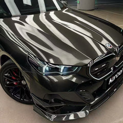 BMW i5 xDrive40 / i5 eDrive40 (with M-package bumper, does not fit base mode) / i5 M60 G60 G61 2024-ON & 5 Series 540i xDrive / 530i xDrive / 530i (with M-package bumper, does not fit base model) / 550e xDrive G60 G61 2024-ON with Aftermarket Parts - Pre-preg Carbon Fiber Front Bumper Lower Center Grill Trim from Karbel Carbon