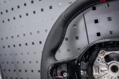 BMW M3 G80 G81 2021 2022 2023 2024 & M4 G82 G83 2021 2022 2023 2024 with Aftermarket Parts - AE Style Steering Wheel Carbon Fiber & Black Leather from ArmorExtend