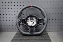 BMW M3 G80 G81 2021 2022 2023 2024 & M4 G82 G83 2021 2022 2023 2024 with Aftermarket Parts - AE Style Steering Wheel Carbon Fiber & Black Leather from ArmorExtend