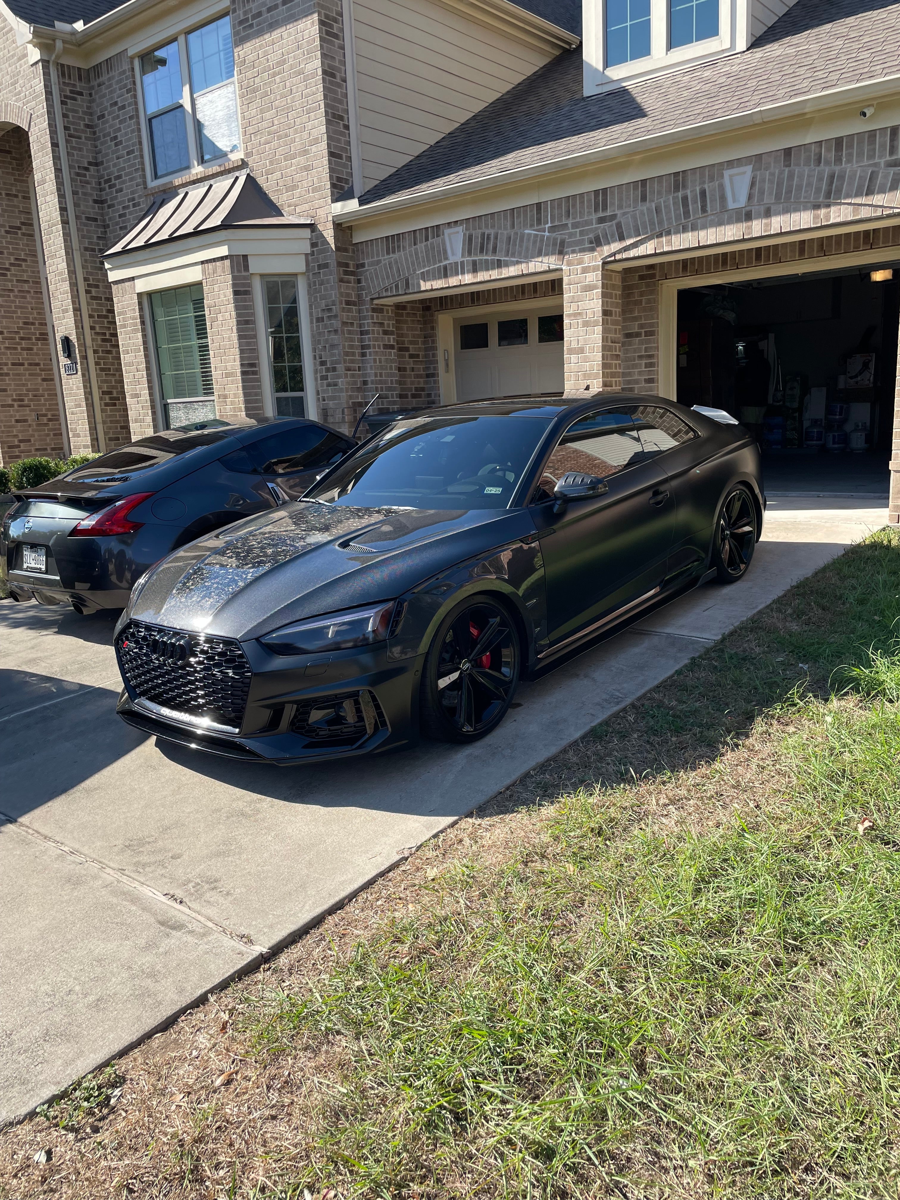 Audi RS5 S5 A5 B9 B9.5 2017 2018 2019 2020 2021 2022 2023 2024 with Aftermarket Parts - AE Style Hood Bonnet Carbon Fiber from?ArmorExtend