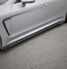Porsche Panamera 970 970.2 2/4/4S/GTS/Turbo/Turbo S 2014-2016 with Aftermarket Parts - Vacuumed Carbon & FRP Side Skirts from CMST Tuning

