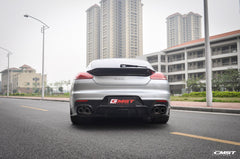 Porsche Panamera 970 970.2 2/4/4S/GTS/Turbo/Turbo S 2014-2016 with Aftermarket Parts - Vacuumed Carbon & FRP Rear Diffuser from CMST Tuning
