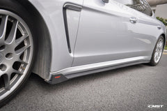 Porsche Panamera 970 970.2 2/4/4S/GTS/Turbo/Turbo S 2014-2016 with Aftermarket Parts - Vacuumed Carbon & FRP Side Skirts from CMST Tuning
