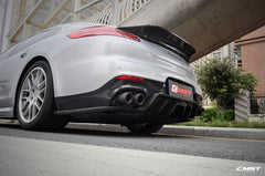 Porsche Panamera 970 970.2 2/4/4S/GTS/Turbo/Turbo S 2014-2016 with Aftermarket Parts - Vacuumed Carbon & FRP Rear Diffuser from CMST Tuning
