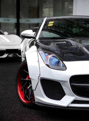 Jaguar F-Type SVR R S Base 2014-2020 with Aftermarket Parts - Widebody Wheel Arches Carbon Fiber / FRP from CMST Tuning
