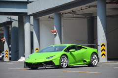 Lamborghini Huracan Tecnica Performante Evo LP610 LP580 2015-2024 with Aftermarket Parts - Front Bumper Set Carbon Fiber / FRP from CMST Tuning