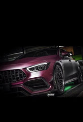 Mercedes Benz AMG GT 4 Door GT63 GT63s GT53 GT43 GT50 X290 2019-ON (This product is desigend to work with the "CMST Front Bumper" only, it does not fit the OEM Bumper ) with Aftermarket Parts - Front Canards Carbon Fiber / FRP from CMST Tuning 
