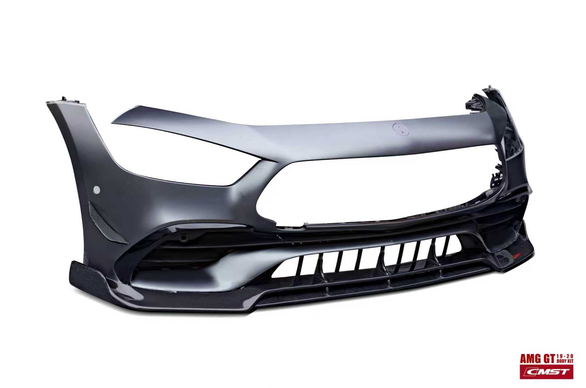 Mercedes Benz AMG GT 4 Door GT63 GT63s GT53 GT43 GT50 X290 2019-ON with Aftermarket Parts - Front Bumper Set Carbon Fiber / FRP from CMST Tuning
