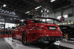Mercedes Benz CLA45 AMG CLA250 C117 (fitment for CLA250 requires sport package bumper)  2014 2015 2016 with Aftermarket Parts - Widebody Front Wheel Archs Fender Flares & Intake Vent Valances & Rear Fender Flares Carbon Fiber / FRP from CMST Tuning