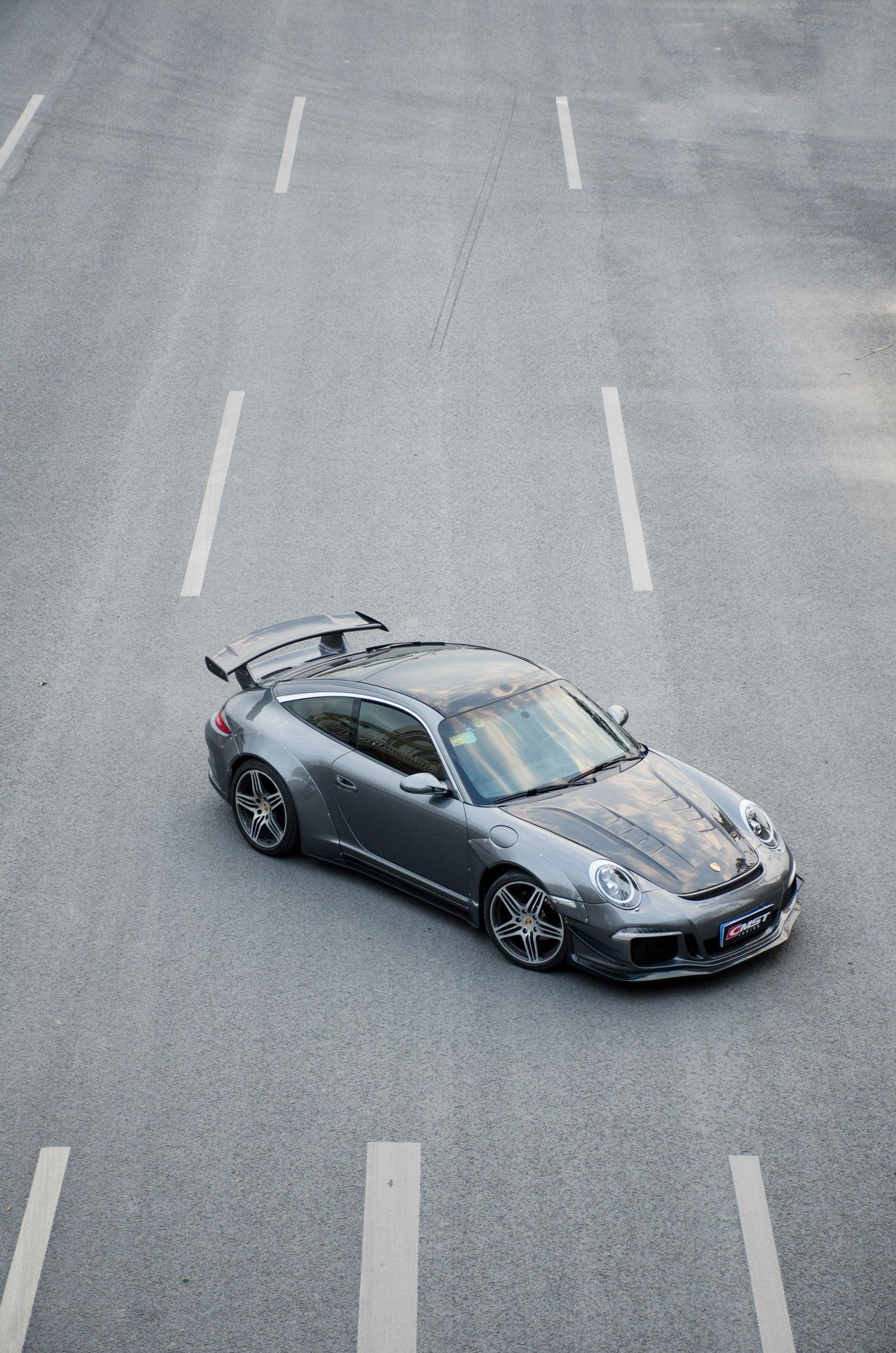 Porsche 997.1 911 Carrera/S/4S 2005 2006 2007 2008 & 997.1 911 Carrera/S/4S 2009 2010 2011 2012 & (Designed to be installed together only with CMST GT3 conversion kit bumper) with Aftermarket Parts - Front Canards Carbon Fiber / FRP from CMST Tuning