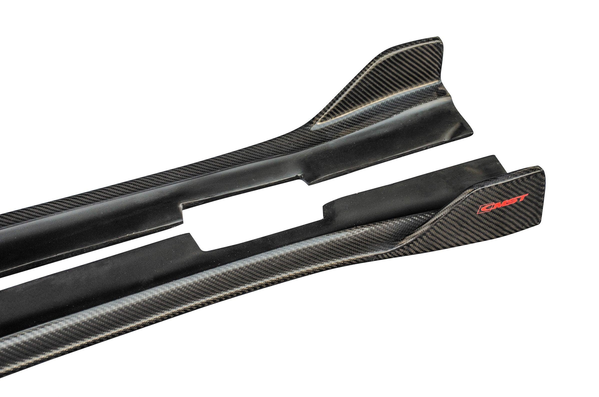 Porsche Panamera 970 970.1 2/4/4S/GTS/Turbo/Turbo S 2010-2013 with Aftermarket Parts - Vacuumed Carbon & FRP Side Skirts from CMST Tuning
