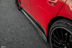 Porsche Panamera 970 970.1 2/4/4S/GTS/Turbo/Turbo S 2010-2013 with Aftermarket Parts - Vacuumed Carbon & FRP Side Skirts from CMST Tuning
