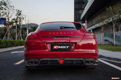 Porsche Panamera 970 970.1 2/4/4S/GTS/Turbo/Turbo S 2010-2013 with Aftermarket Parts - Carbon Fiber & FRP Rear Diffuser from CMST Tuning
