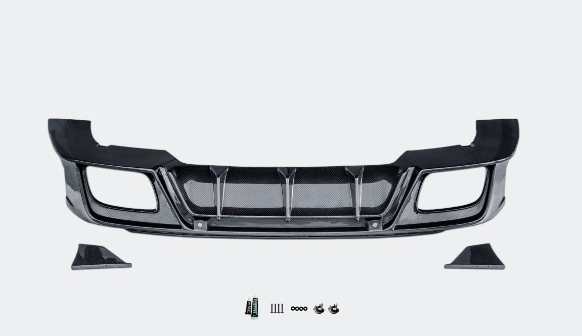 Porsche Panamera 976 Base 4 4S E-Hybird GTS Turbo 2024 with Aftermarket Parts - Front Lip FRP / Pre-preg Carbon Fiber from CMST Tuning
