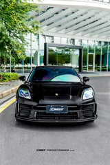 Porsche Panamera 976 Base 4 4S E-Hybird 2024 with Aftermarket Parts - Front Lip FRP / Pre-preg Carbon Fiber from CMST Tuning
