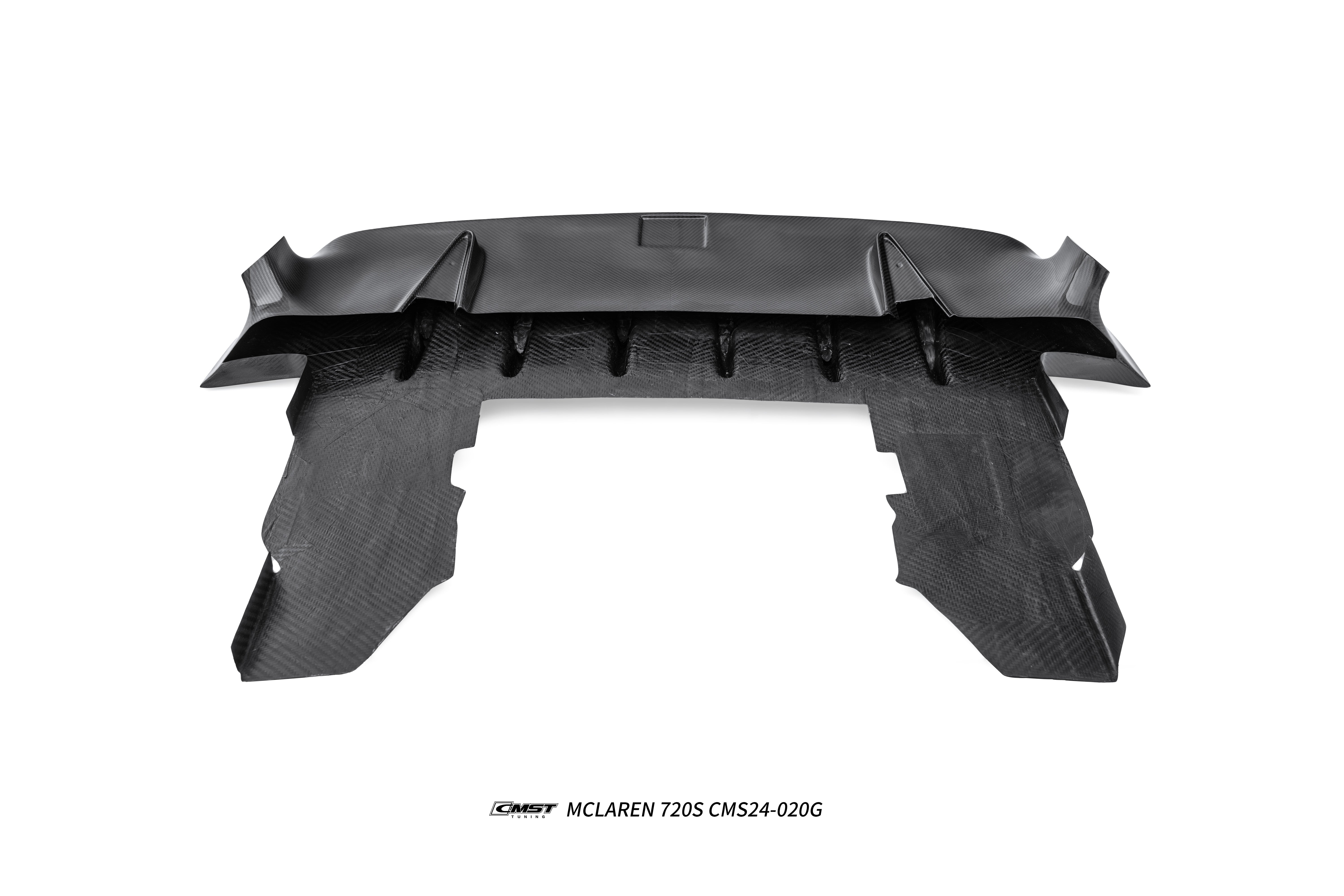 McLaren 720s 2018 2019 2020 2021 2022 2023  with Aftermarket Parts - 765lt Conversion Rear Bumper & Rear Diffuser & Rear Canards Carbon Fiber / FRP from CMST Tuning
