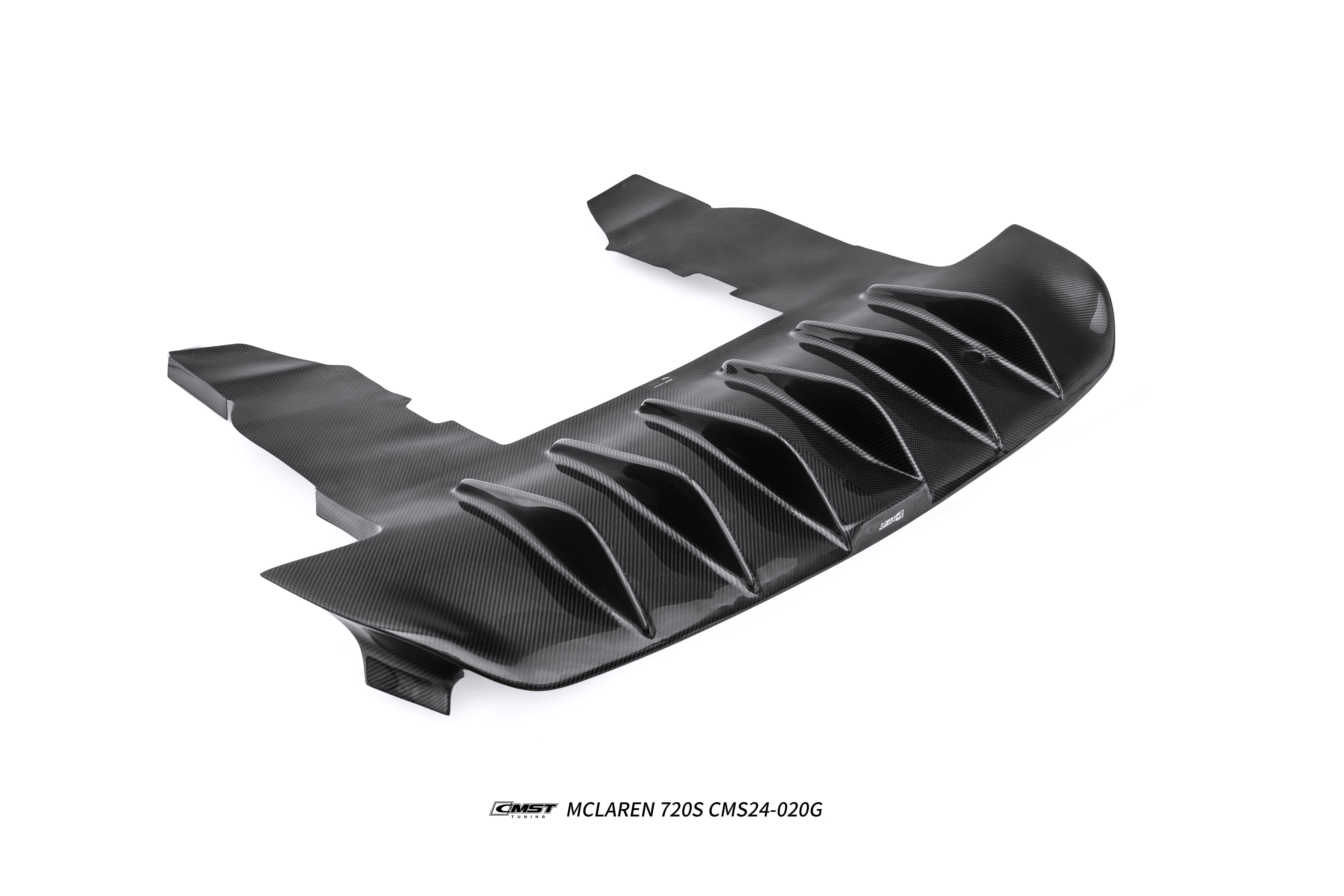 McLaren 720s 2018 2019 2020 2021 2022 2023  with Aftermarket Parts - 765lt Conversion Rear Bumper & Rear Diffuser & Rear Canards Carbon Fiber / FRP from CMST Tuning