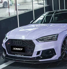 Audi S5 A5 S-line (with s-line bumper, does not base model) B9 2017 2018 2019 & RS5 B9 2018 2019 with Aftermarket Parts - Front Lip Carbon Fiber from CMST Tuning