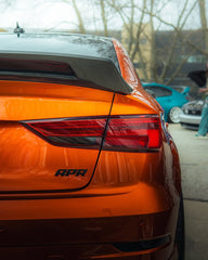 Audi RS3 S3 A3 8V/8V.5 2014 2015 2016 2017 2018 2019 2020 with Aftermarket Parts - V2 Style Rear Spoiler Carbon Fiber from CMST Tuning