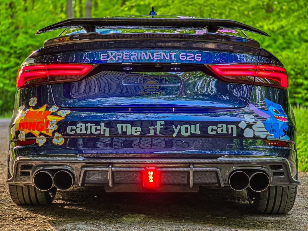 Audi RS3 S3 A3 8V/8V.5  2014 2015 2016 2017 2018 2019 2020 with Aftermarket Parts - V3 Style Rear Spoiler Wing Carbon Fiber from CMST Tuning