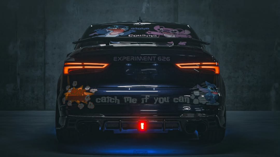 Audi RS3 S3 A3 8V/8V.5  2014 2015 2016 2017 2018 2019 2020 with Aftermarket Parts - V3 Style Rear Spoiler Wing Carbon Fiber from CMST Tuning